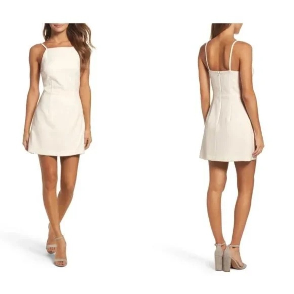 French Connection White Sleeveless Dress